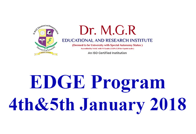 EDGE Program 4th&5th January 2018