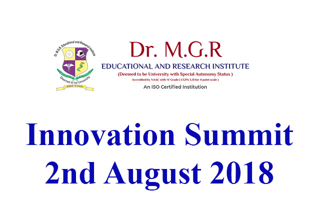Innovation Summit- 2nd August 2018