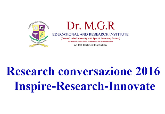 Research conversazione 2016: Inspire-Research-Innovate