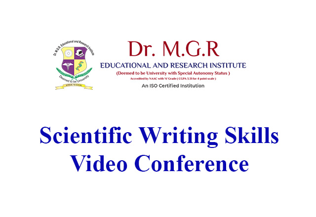 Scientific Writing Skills – Video Conference
