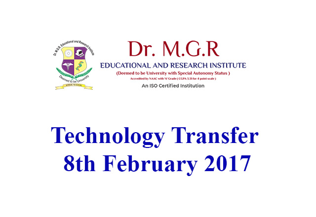 Technology Transfer - 8th February 2017