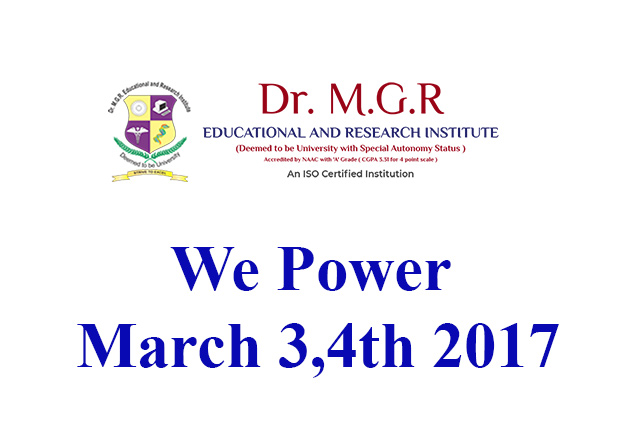We Power, March 3,4th 2017