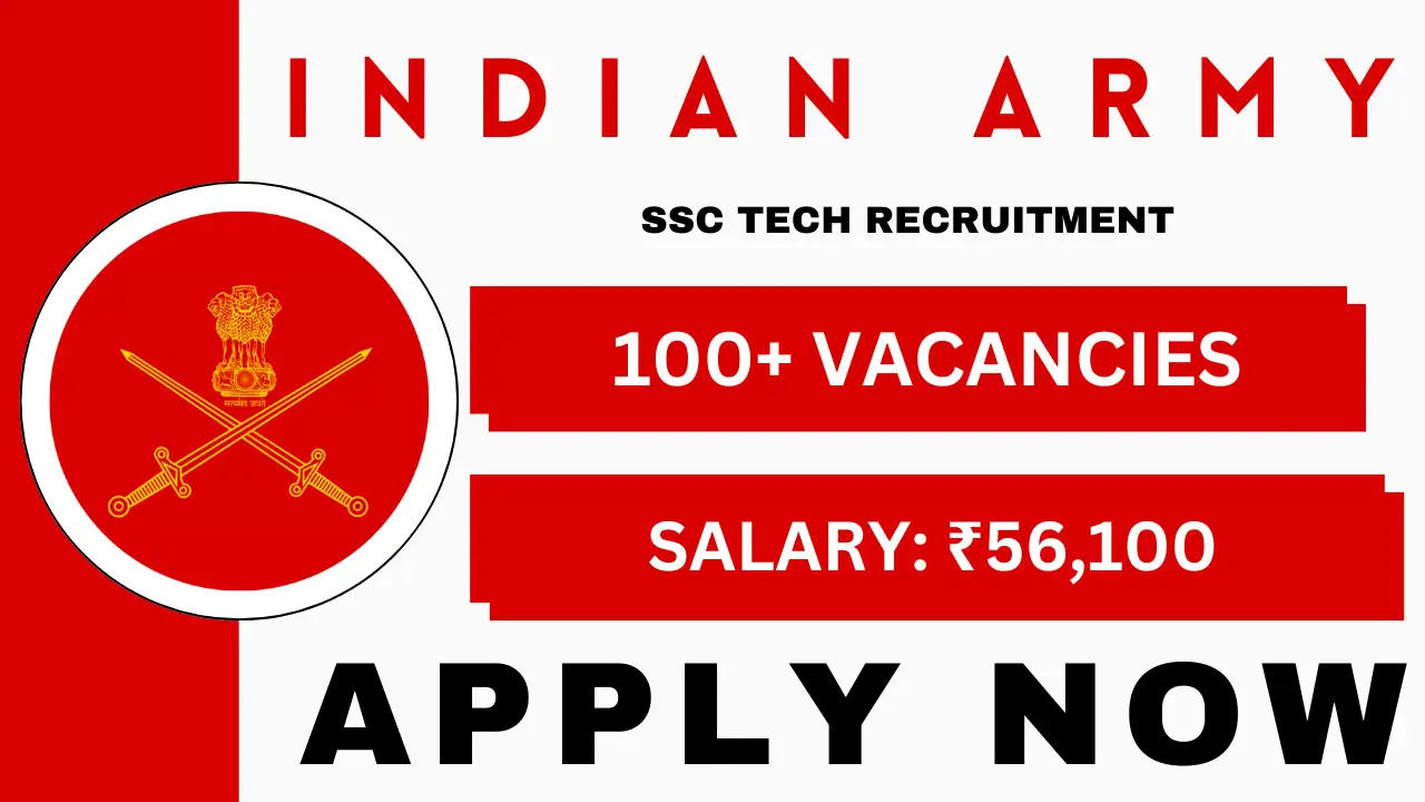 Indian Army SSC Tech Recruitment