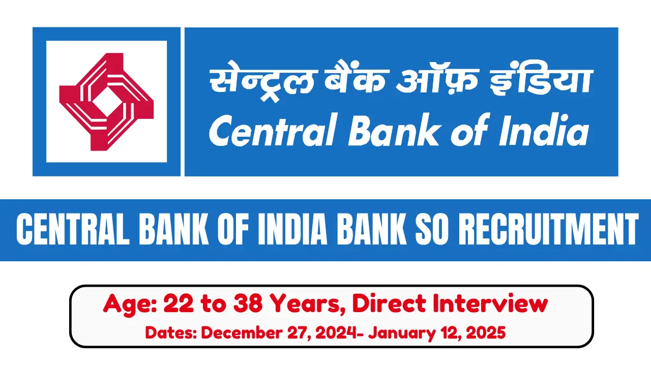 Central Bank of India Recruitment