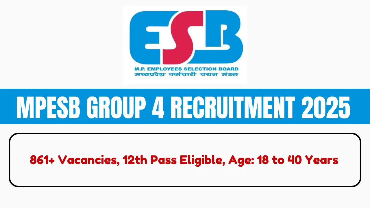 MPESB Group 4 Various Recruitment