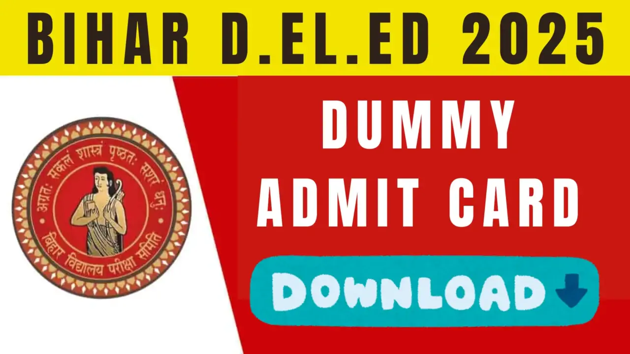 Bihar DElEd Admit Card