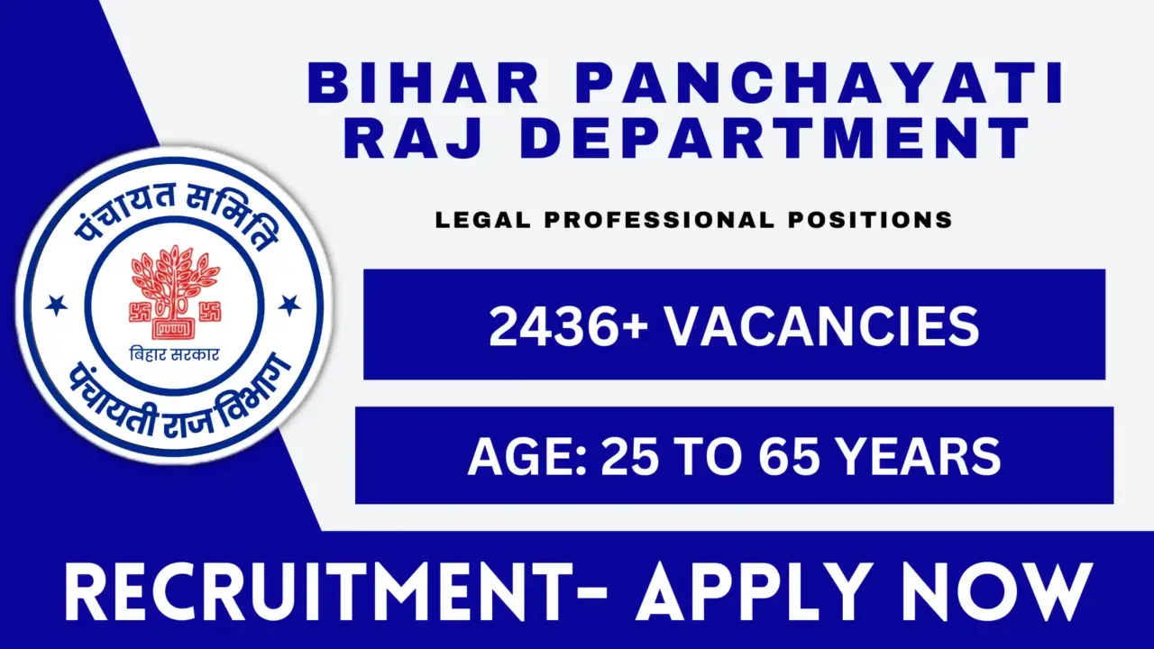 Bihar Panchayati Raj Department Recruitment