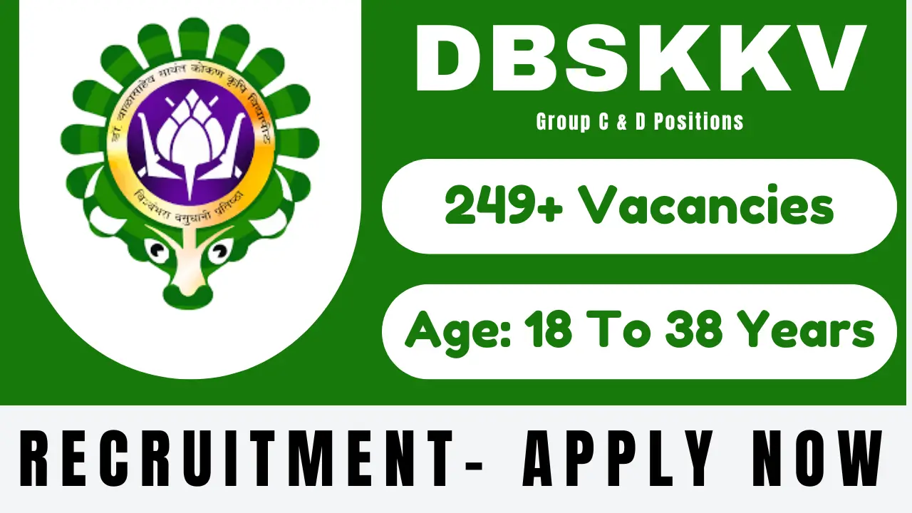 DBSKKV Recruitment