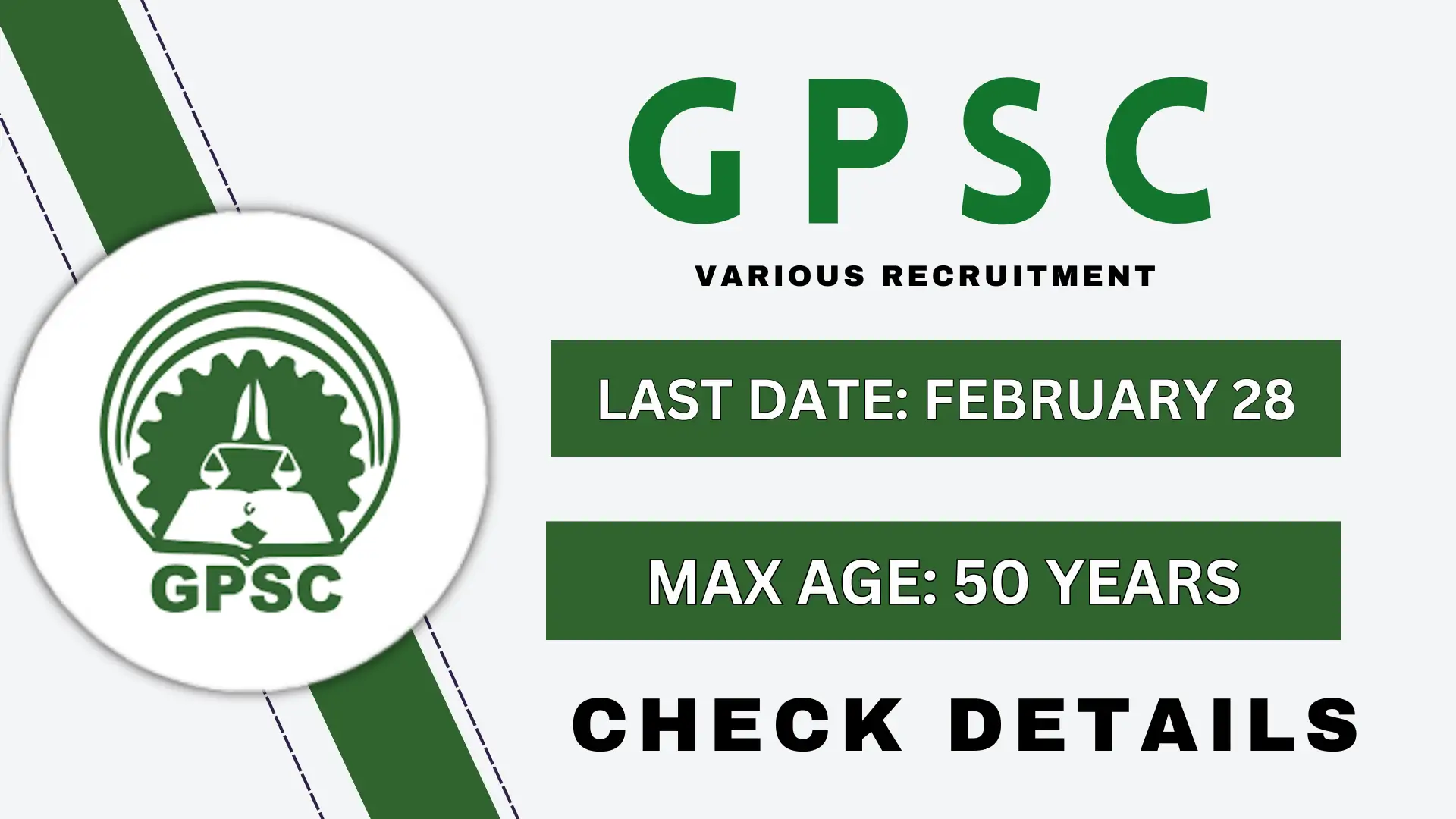 GPSC Various Roles Recruitment