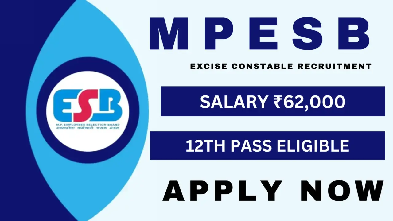 MPESB Constable Excise Dept Recruitment