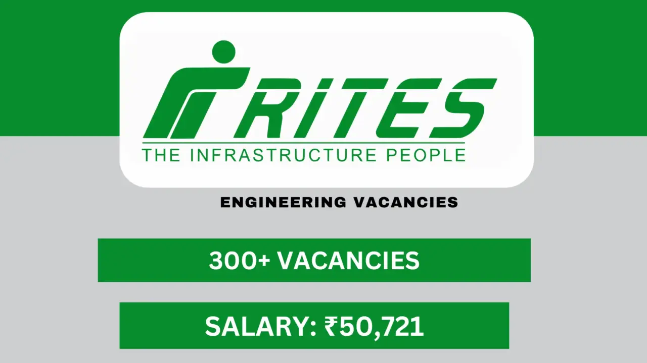 RITES Engineering Positions Recruitment