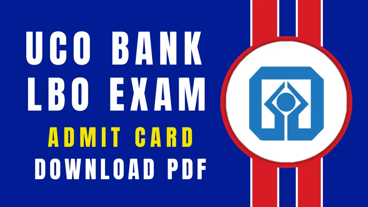 UCO Bank LBO Admit Card