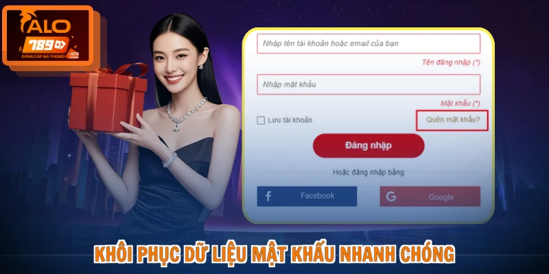 Khôi phục dữ liệu mật khẩu nhanh chóng